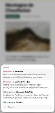 Search Bar on mobile