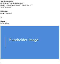 Screenshot of image shown after moving