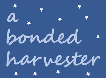 'a bonded harvester' title (script on stars)
