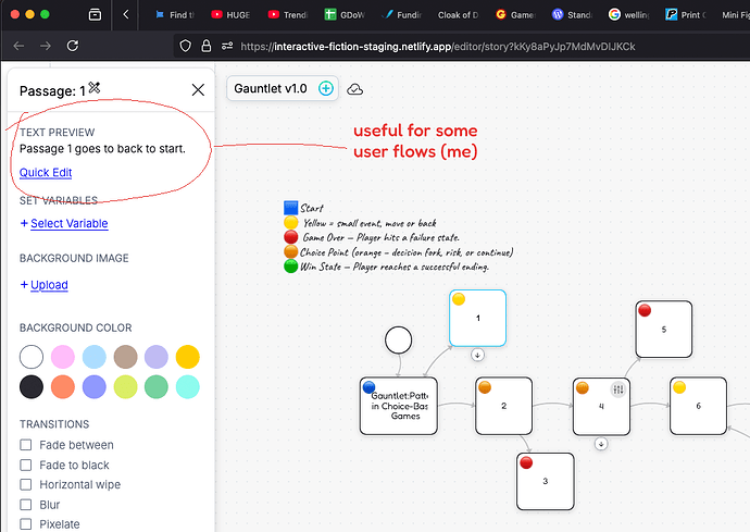 Quick Edit UX improvement