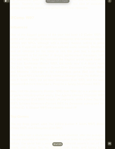 blank page in Apple Books