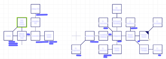 An IF map with 22 rooms and all the text blurred or blacked out