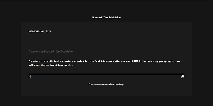 a clean, minimalist UI in the browser, with gray boxes and white text