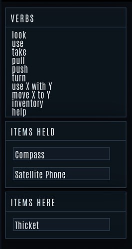 a sidebar with very narrow text that's hard to read