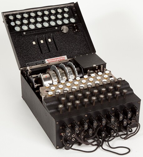 An Enigma machine