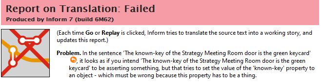 Know-key error