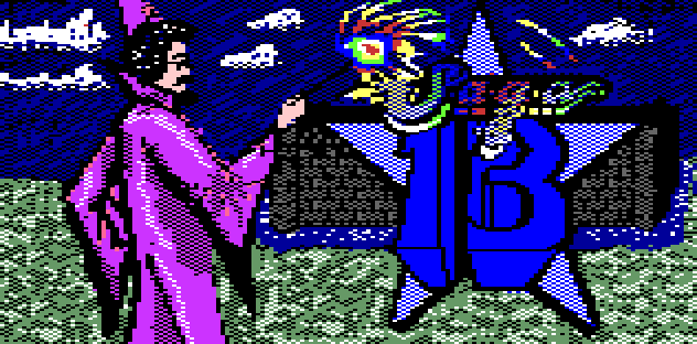Animated gif of title screen of Atari ST Sorcerer of Claymorgue Castle