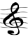 Image of a treble clef.